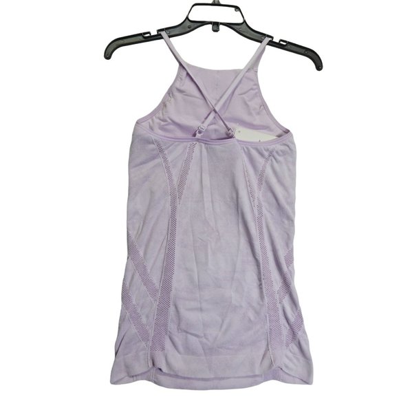 Athleta Active Tank Top Size M Purple Women's Cross Back Built In Bra - Picture 2 of 11
